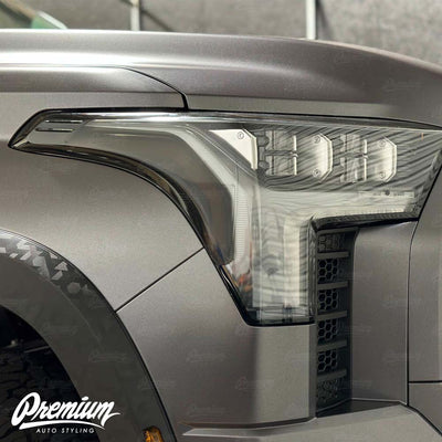 Headlight Amber Delete Vinyl Overlay - Smoke Tint | 2022-2026 Toyota Tundra & Sequoia