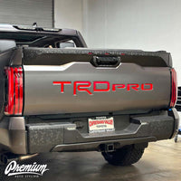 ’TRD PRO’ Tailgate Lettering Vinyl Overlay | 2022-2026 Toyota Tundra