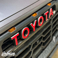 TRD Pro Grille Lettering Vinyl Overlays - Multiple Colors Available | Toyota Tundra & Sequoia (2022-2026)