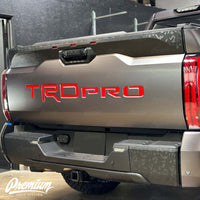 ’TRD PRO’ Tailgate Lettering Vinyl Overlay | 2022-2026 Toyota Tundra