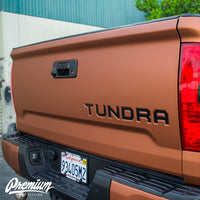 Tundra Tail gate Lettering Vinyl Overlays - Multiple Colors Available | Toyota Tundra (2014-2021)