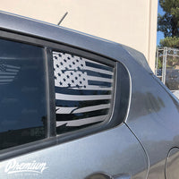Distressed Flag Rear Quarter Window | 2014-2016 Kia Forte Hatchback