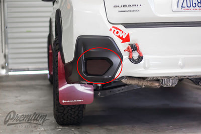 Smoked Rear Bumper Reflector Overlays | 2018-2022 Crosstrek