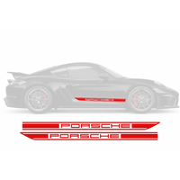 Porsche Cayman & Boxster Pre-Cut Side Rocker Panel Decal Set V2 | 2005–2020