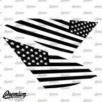 American Flag Quarter Window DECAL Set | 2018–2022 Honda Accord