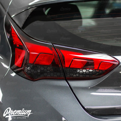 Honeycomb Tint Smoked Overlays | Hyundai Veloster 2018-2022