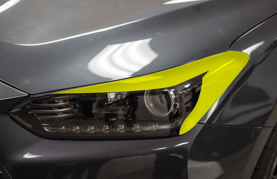 Headlight Amber Delete with Eyelid Overlay | 2018-2021 Hyundai Veloster