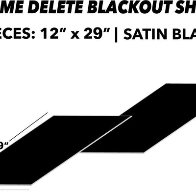 Blackout (Chrome Delete) Sheets 2pcs | Satin Black