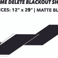 Blackout (Chrome Delete) Sheets 2pcs | Matte Black