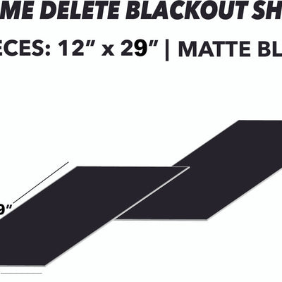 Blackout (Chrome Delete) Sheets 2pcs | Matte Black