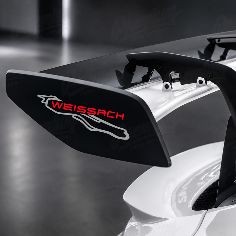 Porsche Weissach Spoiler Decal Set - Non 
