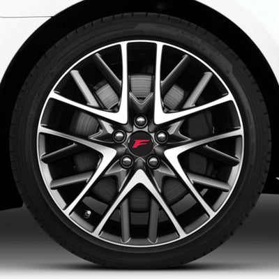 "F Sport" Wheel Center Cap Overlays | 2015-2019 Lexus RC