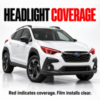 2024–2026 Subaru Crosstrek Clear Headlight PPF Kit – Precut Pair