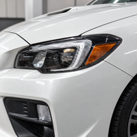 2018–2021 Subaru WRX Premium Headlight Amber Delete Overlays | Smoke Tint