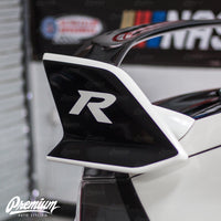 Wing End Plate with R Logo Cut out - Gloss Black