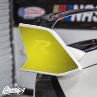 Wing End Plate with R Logo Cut out - Gloss Black