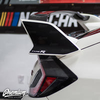 Wing End Plate with Type R Logo Cut out - Gloss Black | 2016-2021 Honda Civic Type R