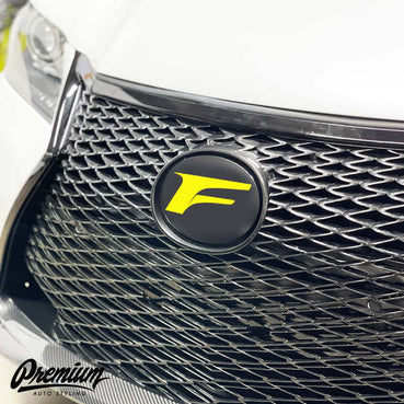 Lexus F Logo Front Emblem Overlay