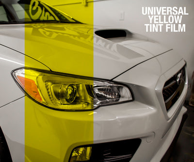 Yellow Tint -Bulk Tint Film 13.5-inch wide x 1-15ft