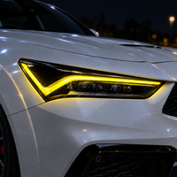 2023+ Acura Integra / Type S Gloss Black Amber Delete + DRL Overlay Kit