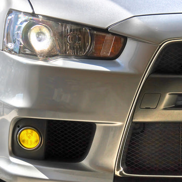2008-2017 Mitsubishi EVO X Fog Light Overlays Pre-Cut