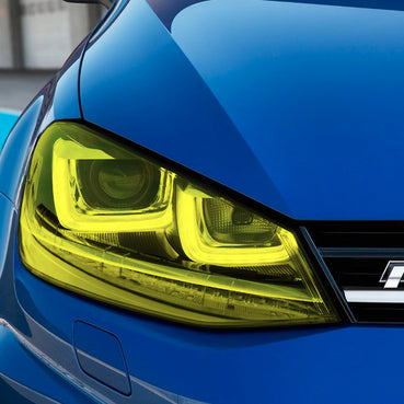 Yellow Headlight Tint Overlays (2015-2017 Golf & GTI)