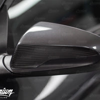 2018-2019 Hyundai Veloster Mirror Accent Vinyl Overlays - Carbon Fiber Vinyl