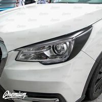 Headlight Amber Delete with Eyelid Overlay - Satin Black Vinyl | 2019-2021 Subaru Ascent