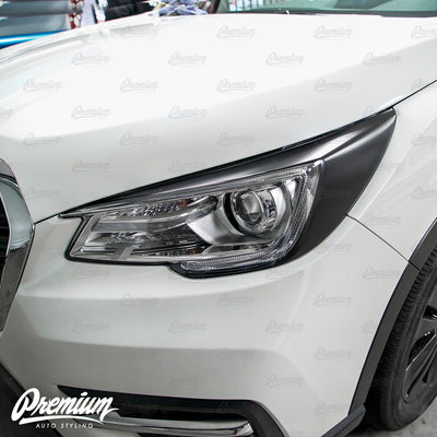 Headlight Amber Delete with Eyelid Overlay - Satin Black Vinyl | 2019-2021 Subaru Ascent