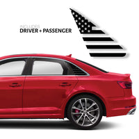 US Flag Qtr Window Decal - 2017-2019 Audi B9 A4/S4/RS4