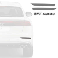 Rear Bumper Reflectors Tint Vinyl Overlays - Audi Q8,SQ8,RSQ8 4M