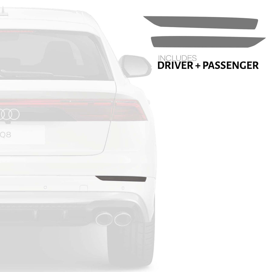 Rear Bumper Reflectors Tint Vinyl Overlays - Audi Q8,SQ8,RSQ8 4M