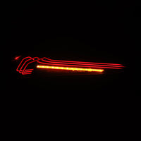 AlphaRex Toyota GR Supra LUXX-Series Laser Style LED Tail Lights Alpha-Black (Smoked Tint)