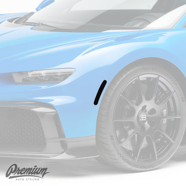 Bugatti Chiron Smoked PPF Front Side Marker Tint Overlays
