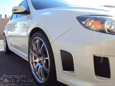 Precut Bumper Vent - Vinyl Overlay | 2011-2014 SUBARU WRX STI