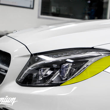 2015-2018 Mercedes-Benz C63 Headlight Amber Delete Overlay