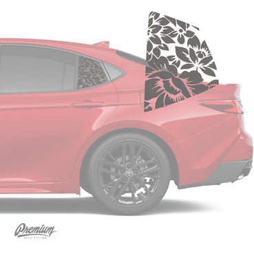 Floral Quarter Window DECAL | 2025+ Toyota Camry