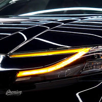 Yellow Headlight DRL Vinyl Overlays | 2025+ Toyota Camry XLE / XSE