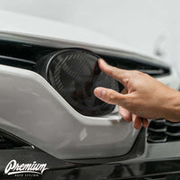 Carbon Stealth - Front Vinyl Emblem Vinyl Overlay | Toyota  Logo