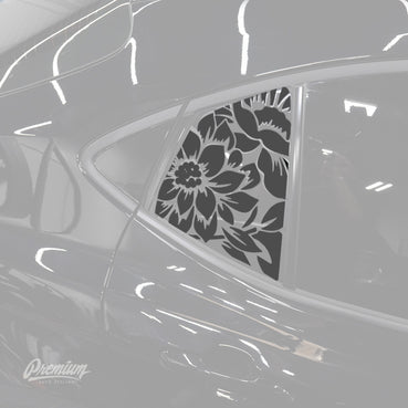 Floral Quarter Window DECAL | 2025+ Toyota Camry