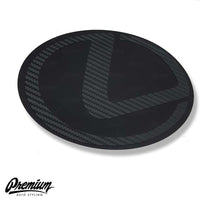 Carbon Stealth - Front Vinyl Emblem Vinyl Overlay | Lexus  