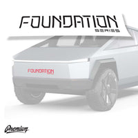 Cybertruck Front Decal ’Foundation’ | 2024 Cybertruck