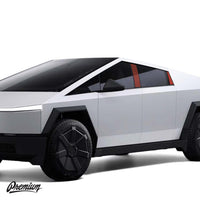 B & C Pillar Clear Protection Film (Pre-Cut PPF) - 2024+ Cyber Truck