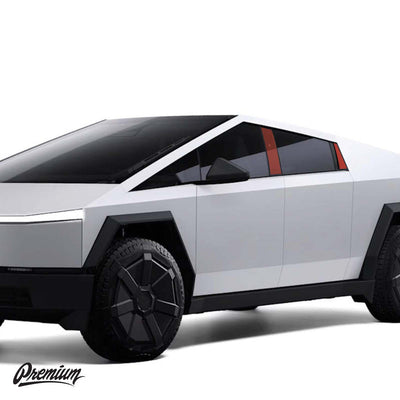 B & C Pillar Clear Protection Film (Pre-Cut PPF) - 2024+ Cyber Truck