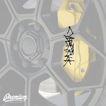 Tesla Cybertruck Brake Caliper Decal Custom Sticker Vinyl Decals Set of 4