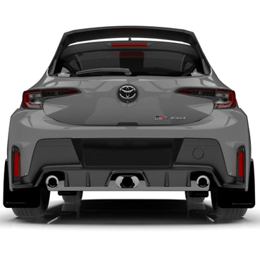 Rally Armor UR Mud Flaps | Black with Gray Logo