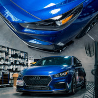 Headlight Eyelid Accent Overlay - Blackout | 2019-2020 Hyundai Elantra GT N-Line Hatchback