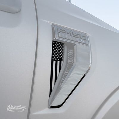 2021 - 2025 F150 Inside Fender Vent Flag DECALs