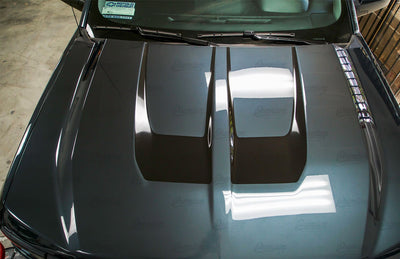 Big Fang Hood Stripe Kit v2 Vinyl Overlay - Multiple Colors Available | Chevy Silverado 2016-2018