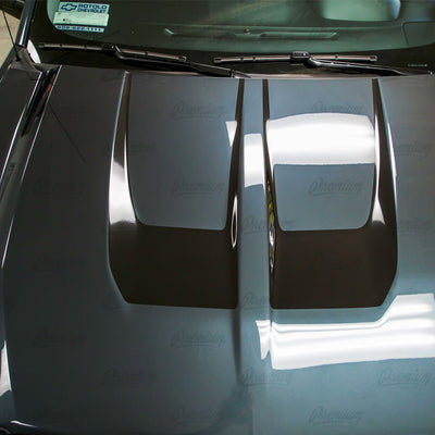 Big Fang Hood Stripe Kit v2 Vinyl Overlay - Multiple Colors Available | Chevy Silverado 2016-2018